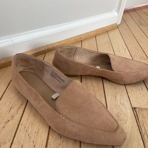 Target Brand Tan Suede Pointed Toe Flats